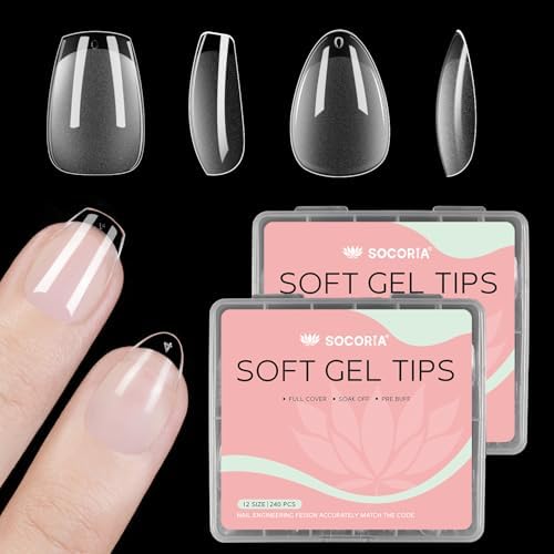 Ballerina Soft Gel Nail Tips 480pcs