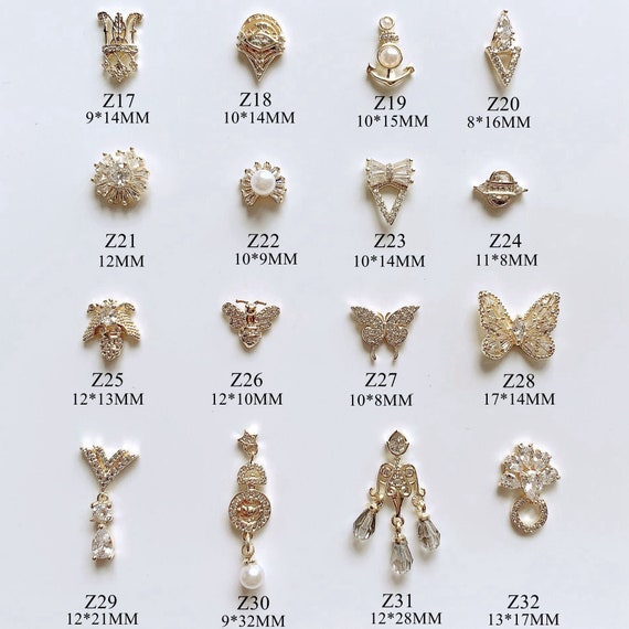 Butterfly and Bee Nail Charms