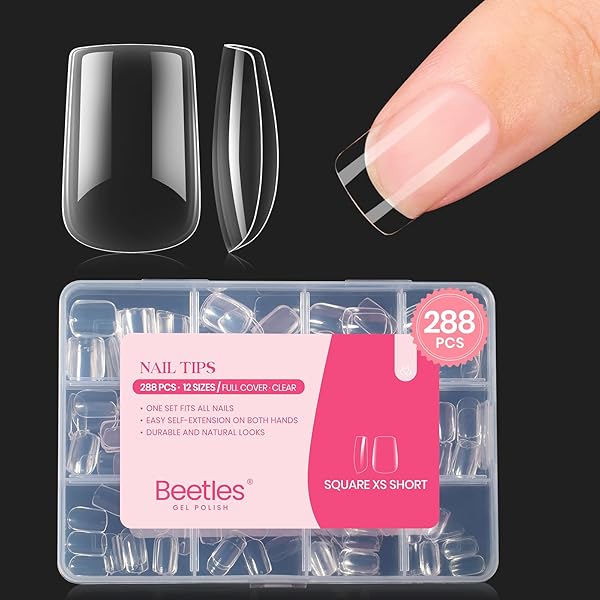 Clear Acrylic Nail Tips Set
