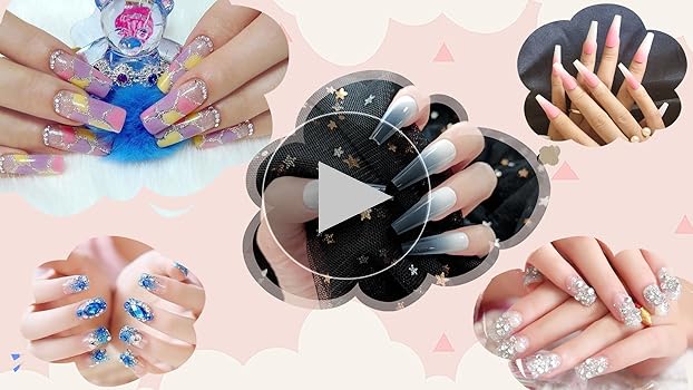 Clear False Nail Display Set
