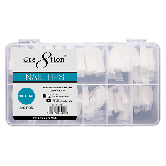 Cre8tion Natural Nail Tips 600pcs