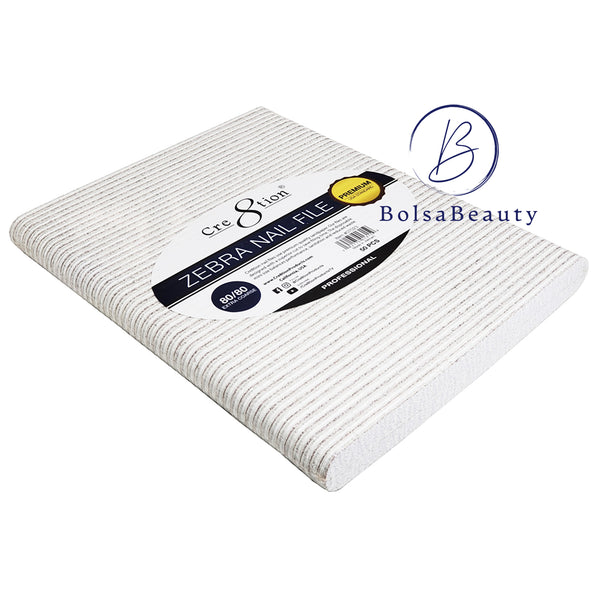 Cre8tion Premium White Nail File 50pcs