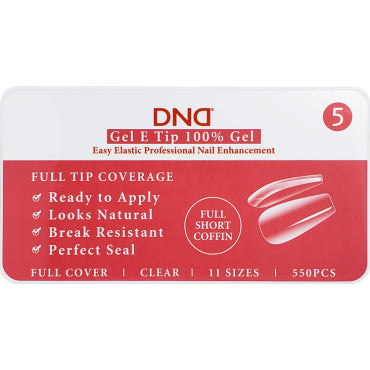 DND Gel E Tip Nails Full Medium Square #9