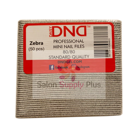 DND Mini Zebra Nail Files 50-Pack