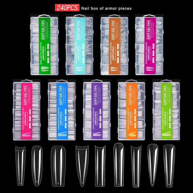 Extra Long Soft Gel Nail Tips