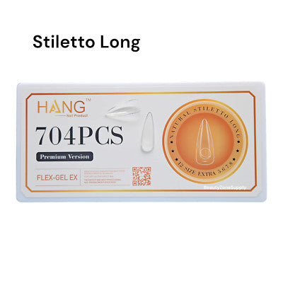 HANG Flex Gel-X Stiletto Long Tips 704pcs
