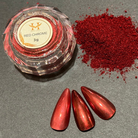 HANG #08 Red Chrome Nail Powder