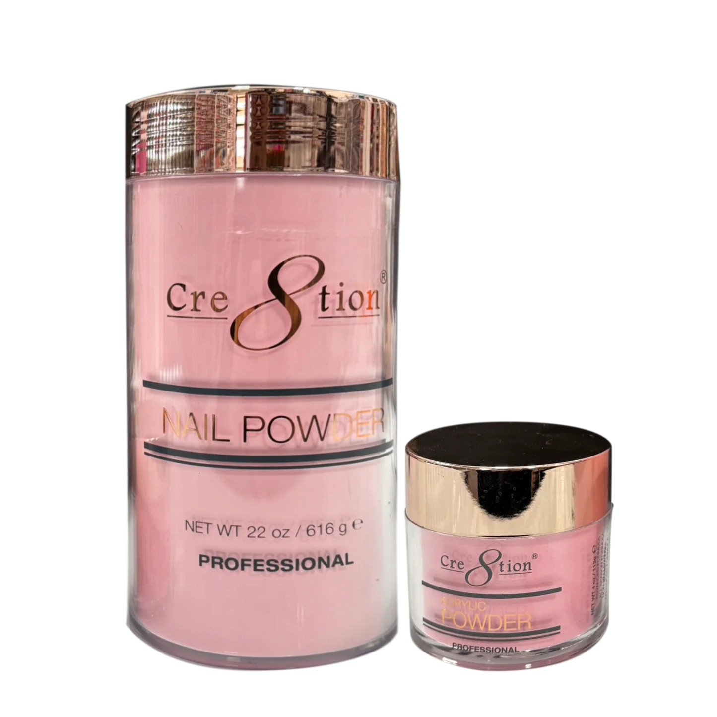 Cre8tion Acrylic Nail Powder. Dark Pink, 16oz.