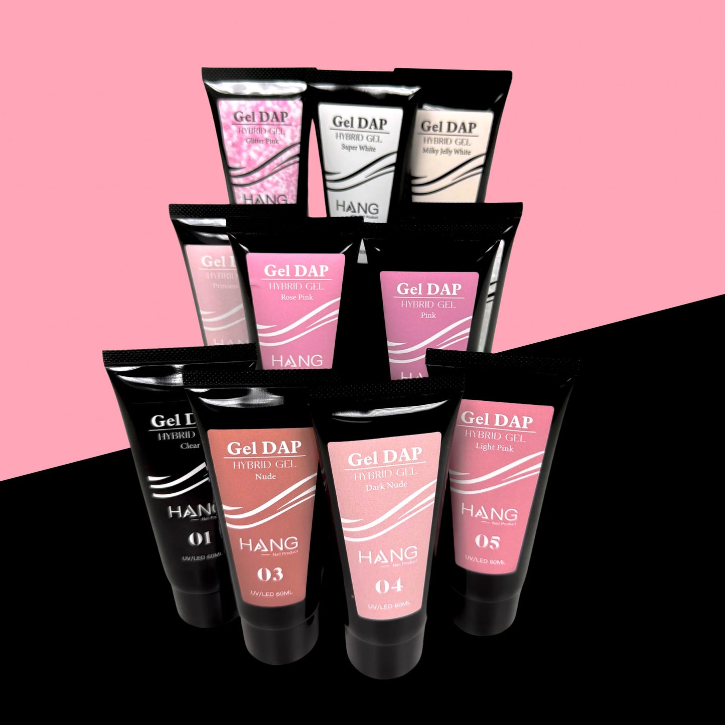 HANG 12-COLOR GEL DAP HYBRID GEL — ACRYLIC-FREE STRENGTH & STYLE -
