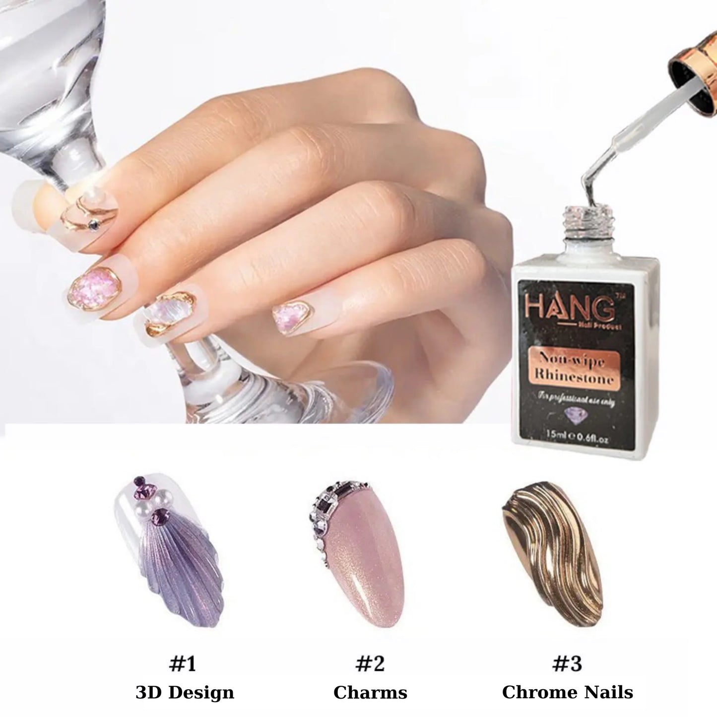 NON-WIPE RHINESTONE GLUE