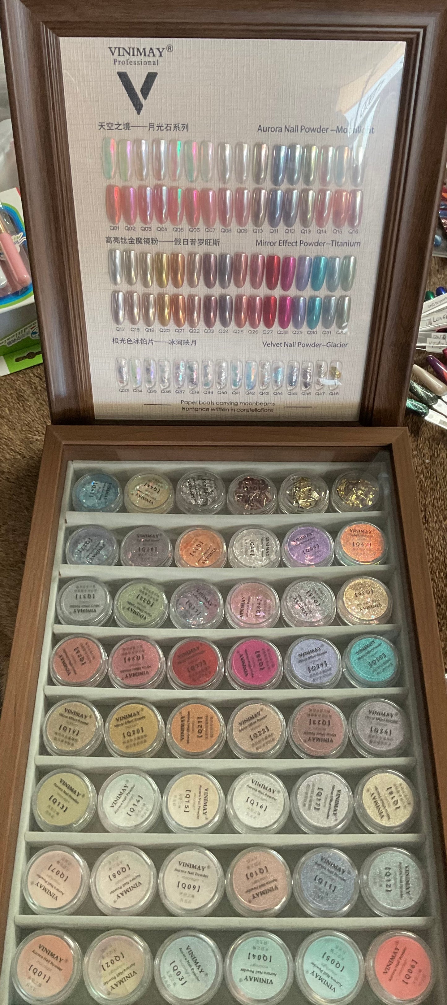 VINIMAY Chrome Powder Set- 48 Colors