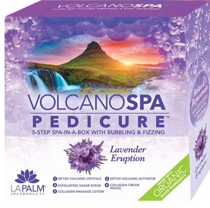 LA PALM Volcano Spa Eruption Pedicure 6-Step Spa in a Box Romance