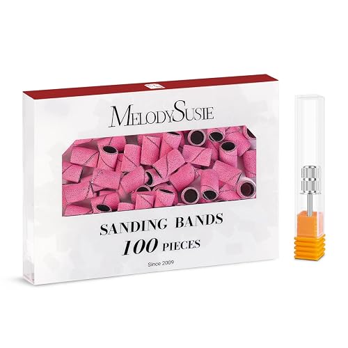 MelodySusie Sanding Bands 100-Pack, with Mandrel