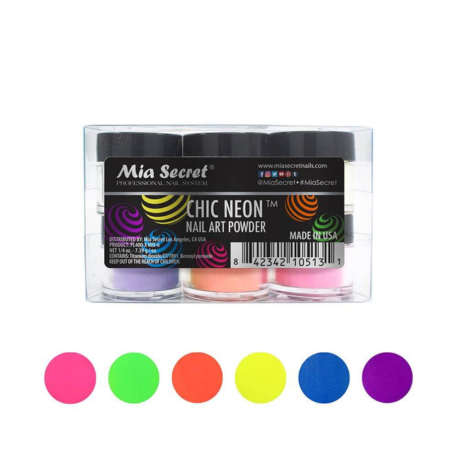 Neon Acrylic Powder Set