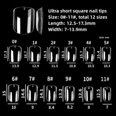 Ultra Short Half-Cover Nail Tips
