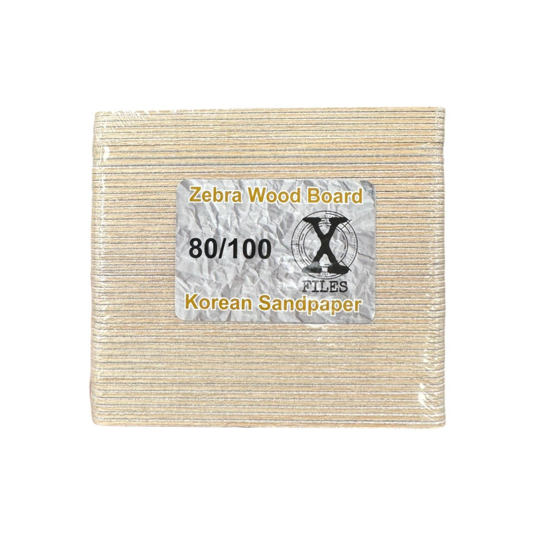 Zebra Wood Board Sandpaper 50 Pack