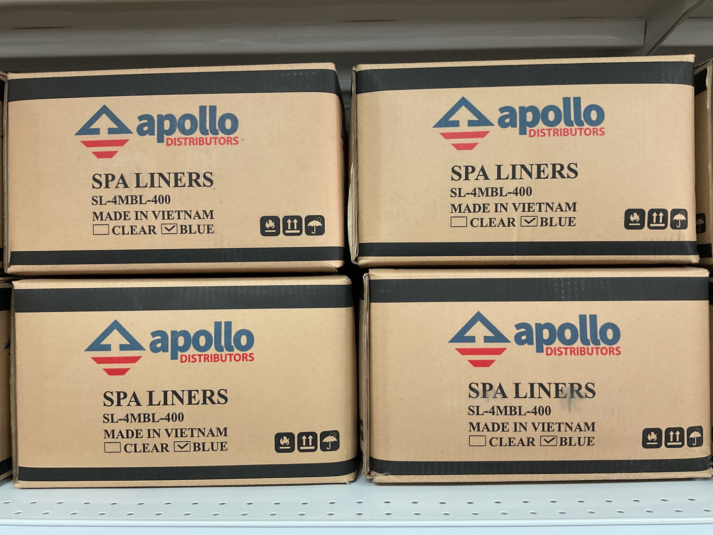 Apollo Spa Liners Clear Blue - case of 400