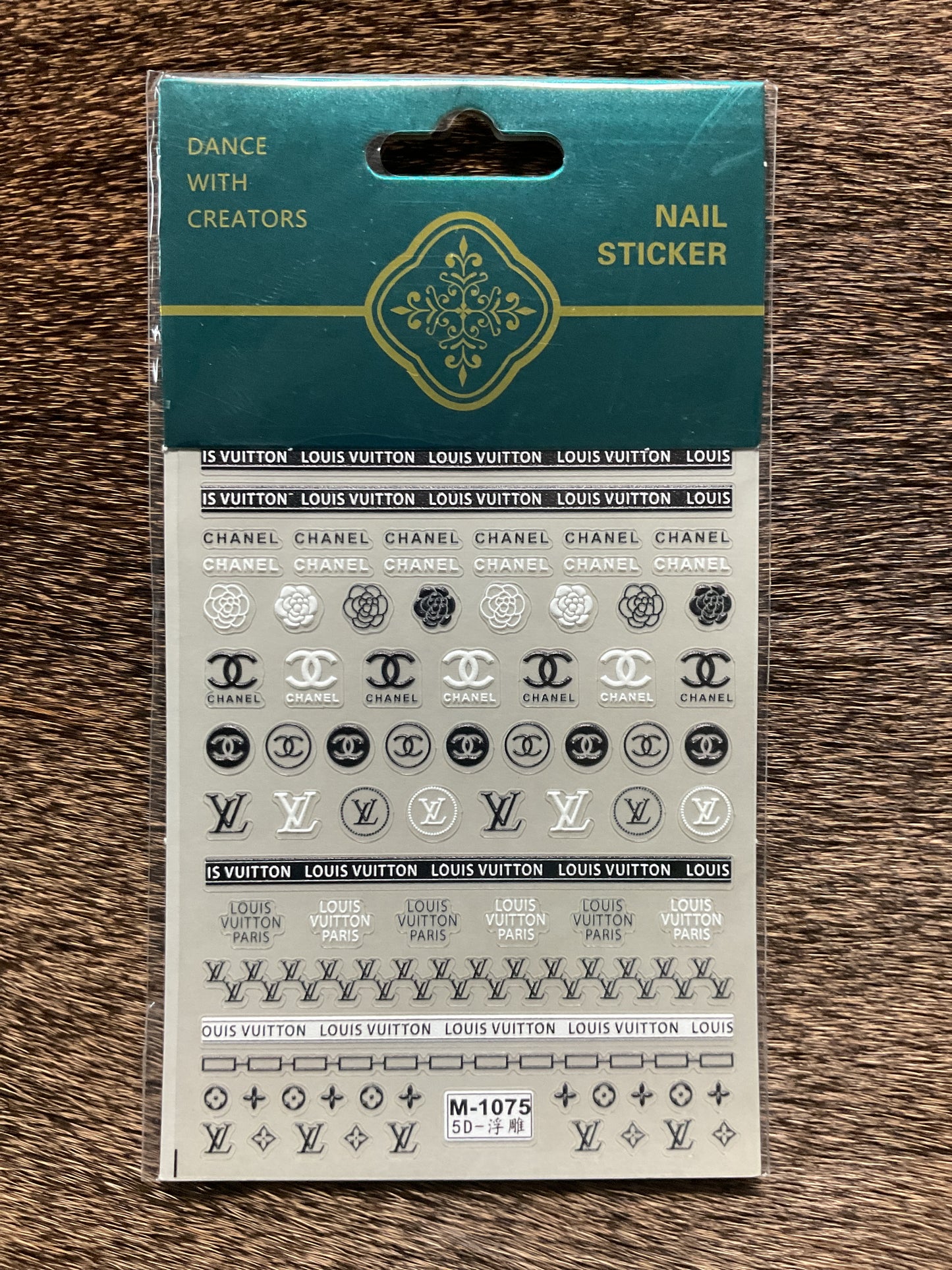 Designer Logo Nail Stickers