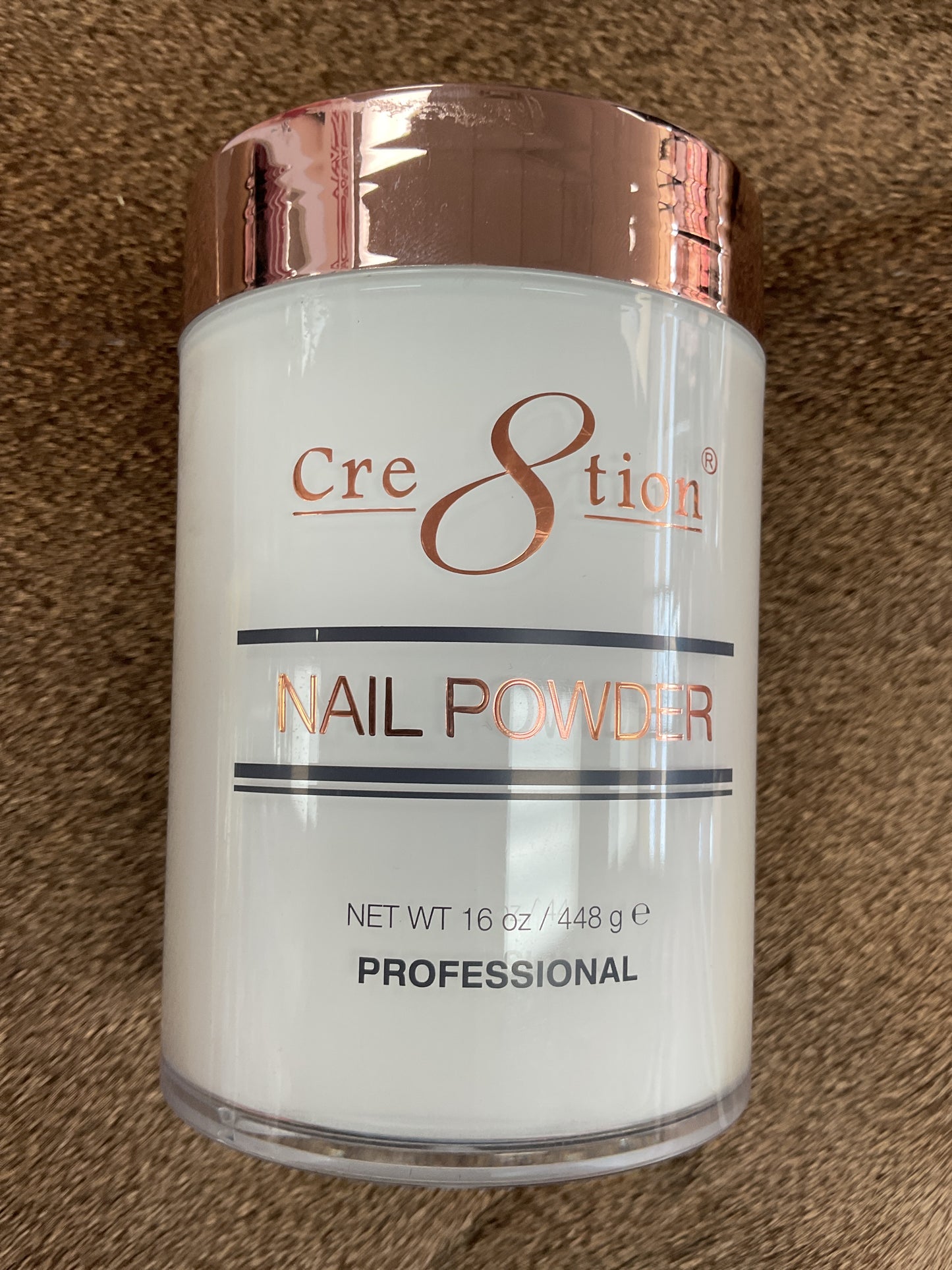 Cre8tion Professional Acrylic Nail Powder 16oz American White