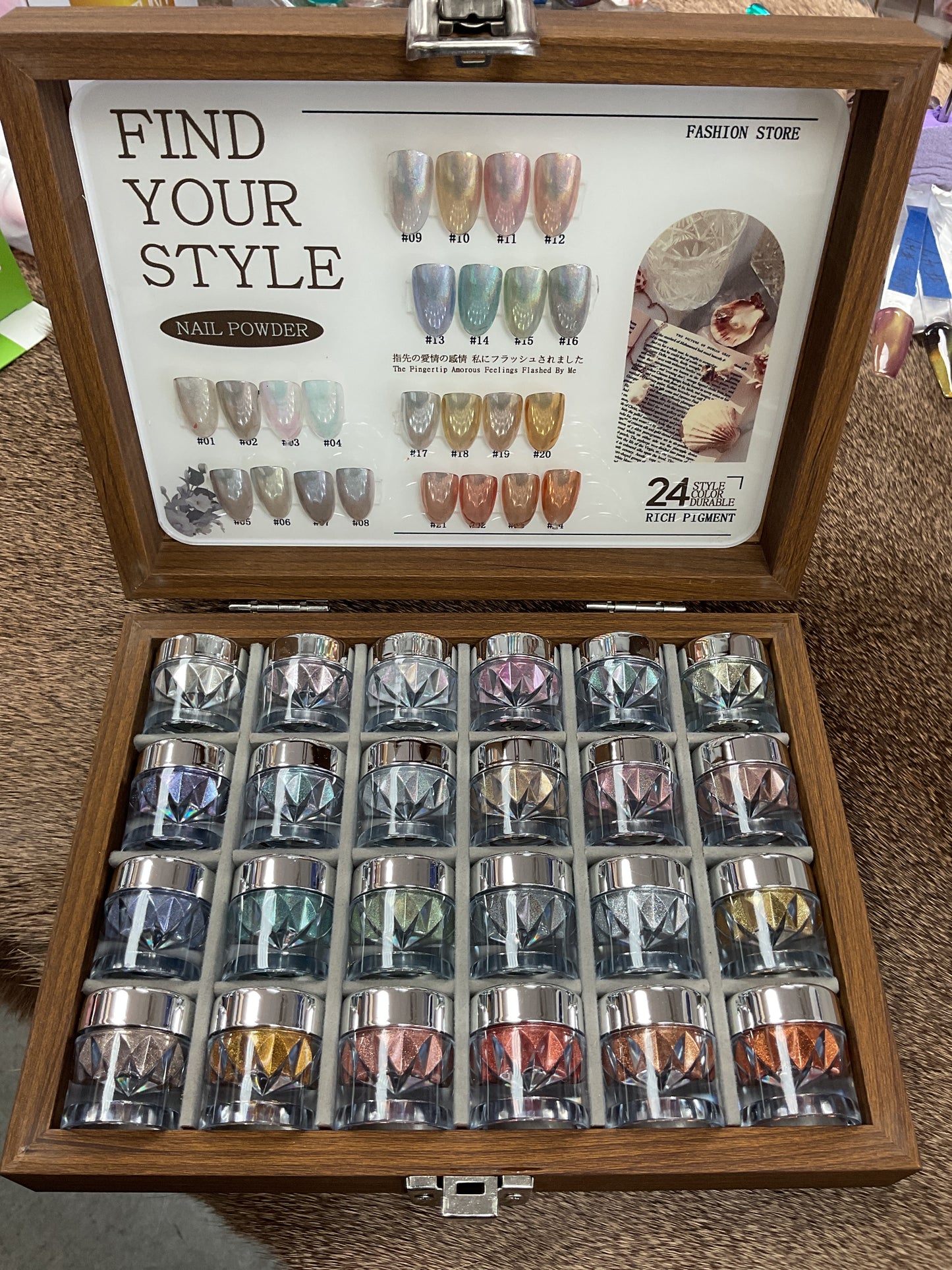 Fashion Store Chrome Powder Set-24 Colors, Set “D”