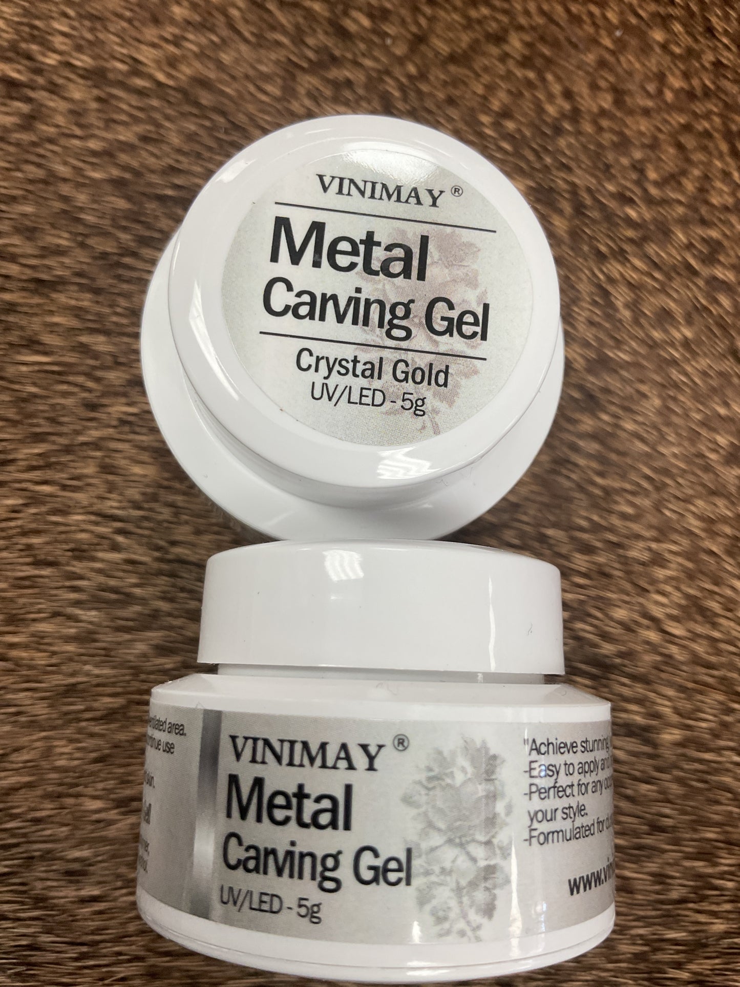 VINIMAY Metal Carving Gel- Crystal Gold