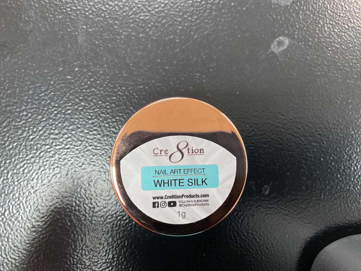 Cre8tion White Silk Nail Art Effect