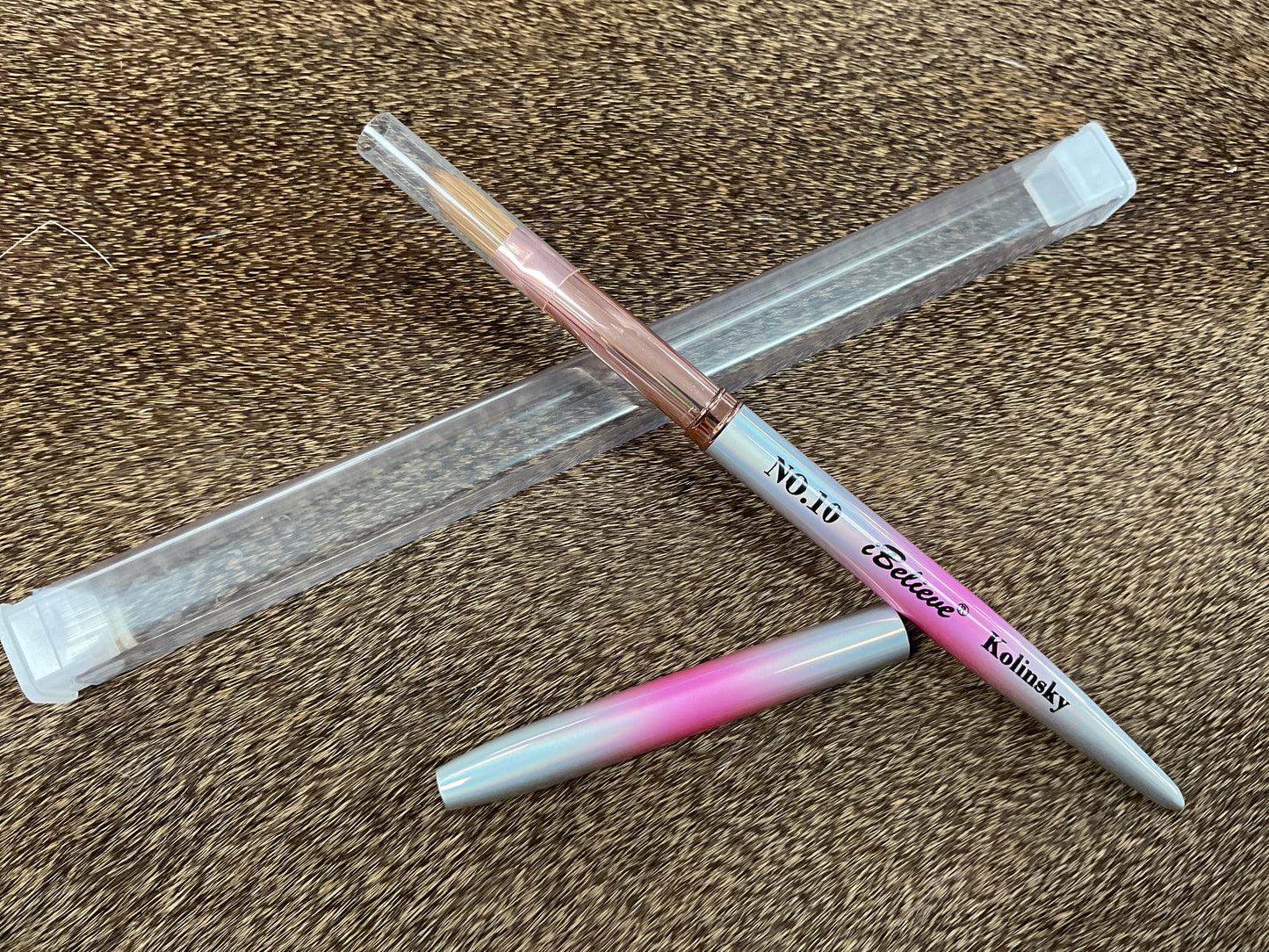 iBelieve Premium Kolinsky Nail Brush #10