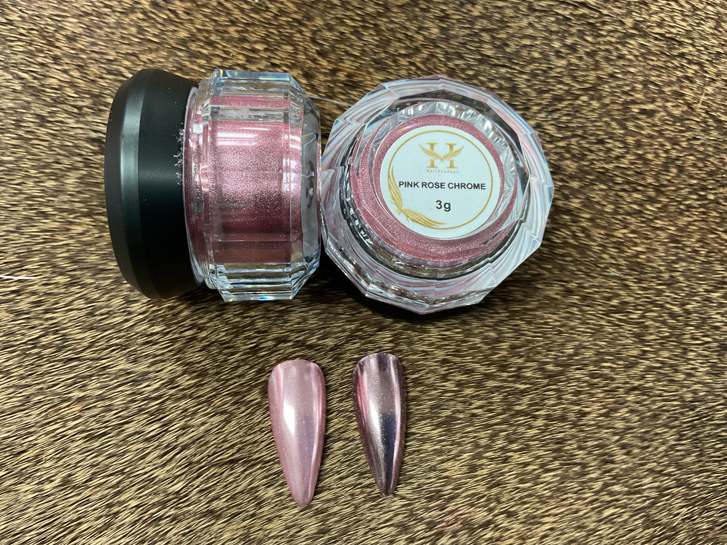 HANG Pink Rose Chrome Nail Powder #09