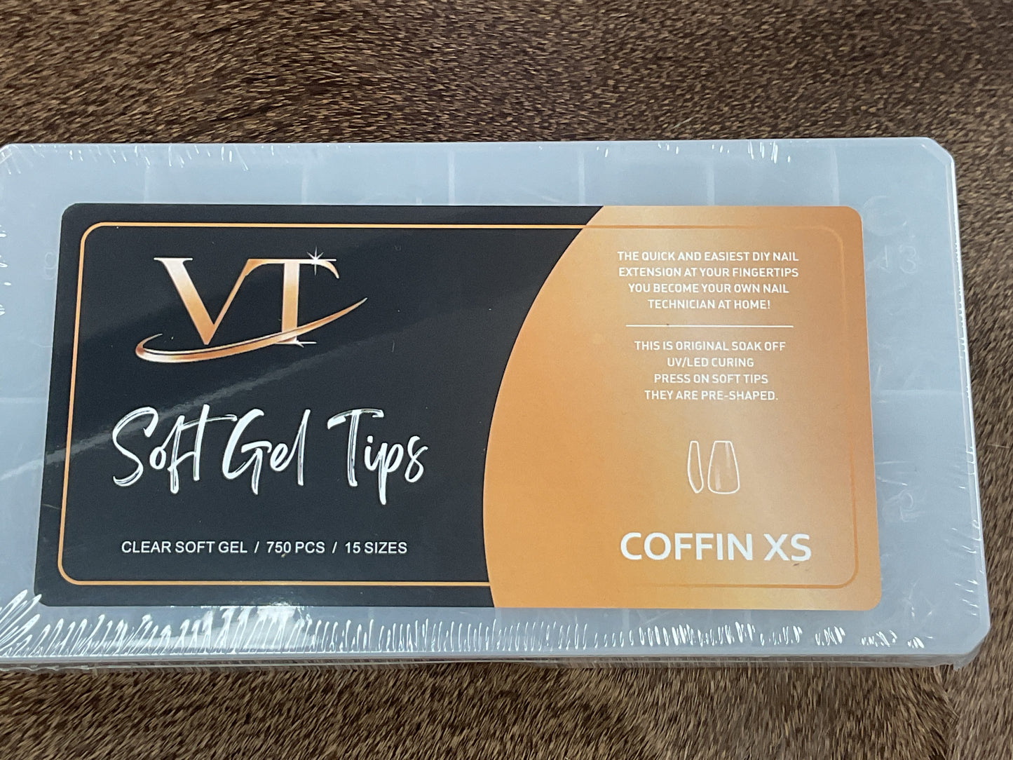 VT Soft Gel-X Tips. Coffin Extra Short