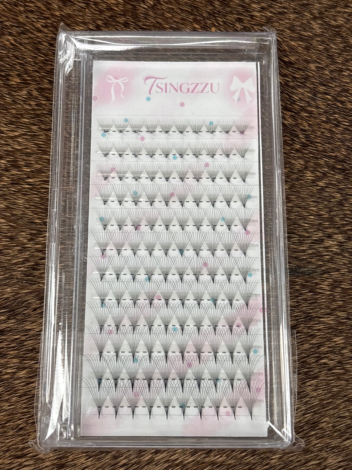 TSINGZZU Lash Extension Fans- Mix 10D 0.03CC