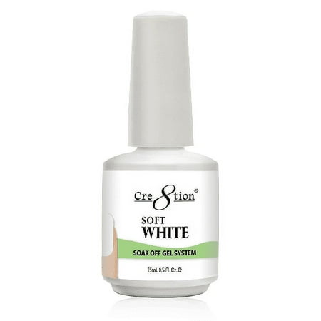 Cre8tion Gel American White 
Soft White 0.5 oz