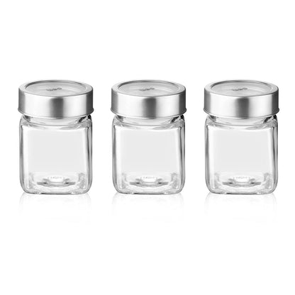 180 ML Glass Jar with Stainless Steel Lid