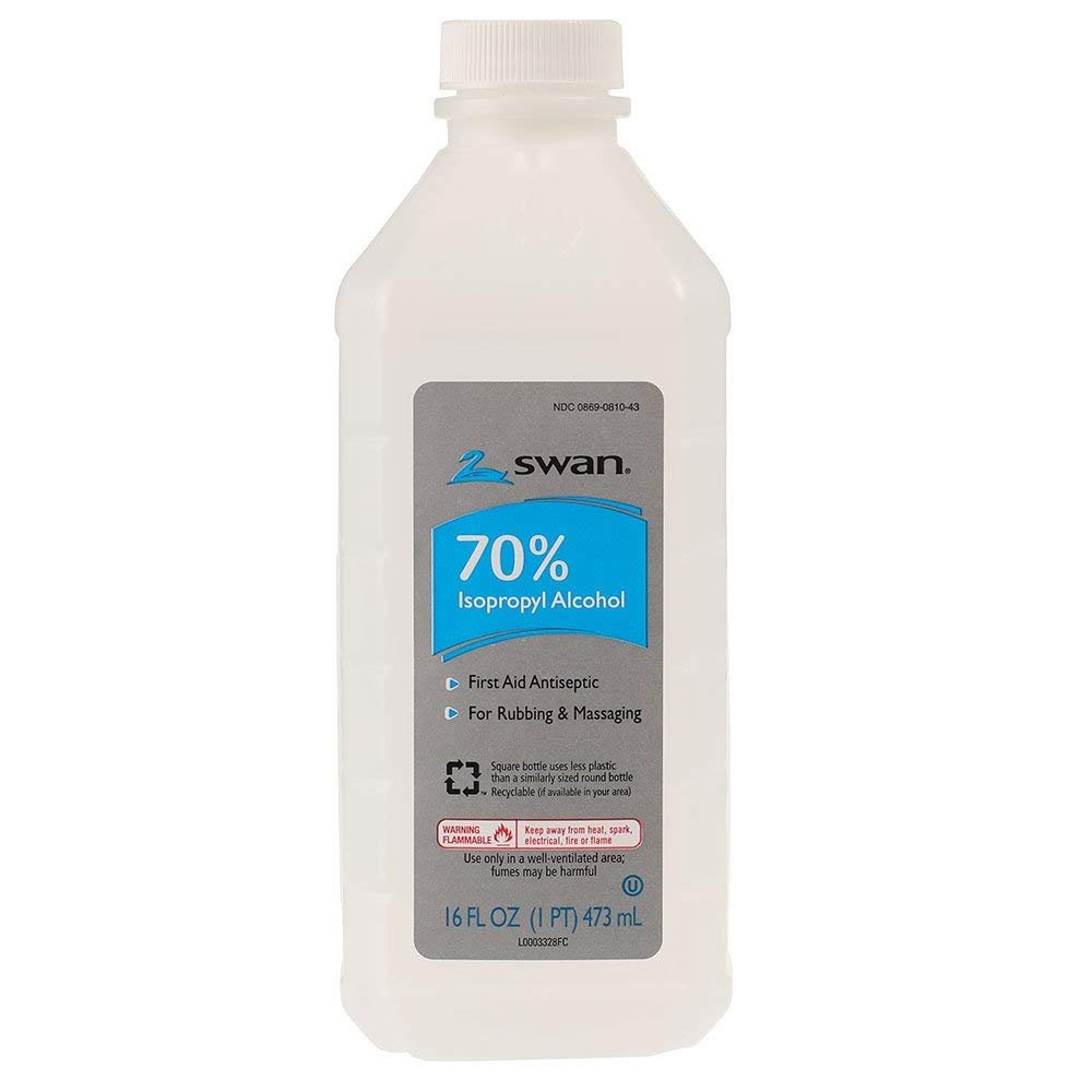 Swan 70% Isopropyl Alcohol, 16 Oz