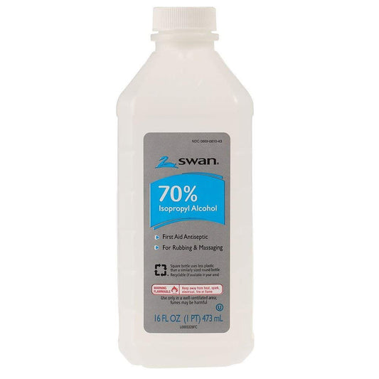 Swan 70% Isopropyl Alcohol, 16 Oz