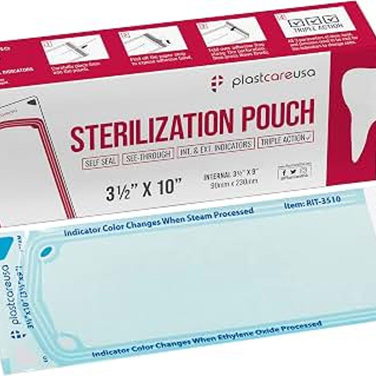 Sterilization Pouch 3.5 X 7.5 Inches 200/Box
