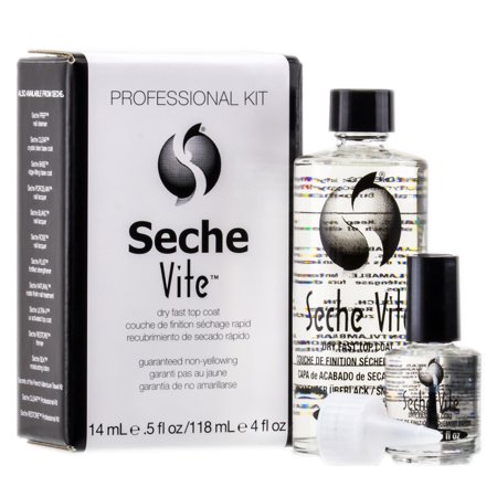 Seche Vite Top Coat Professional Kit 4.0 Oz & 0.5 Oz