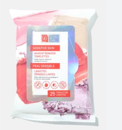 Global Beauty Care Makeup Remover Towelettes 25 Count Pack of 1