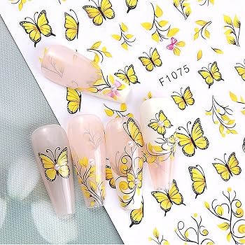 Butterfly and Bee Nail Charms