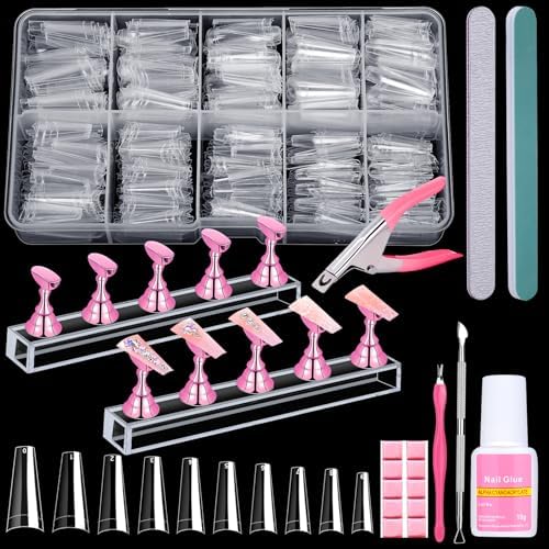 Clear False Nail Display Set