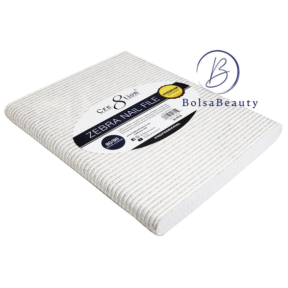 Cre8tion Premium White Nail File 50pcs