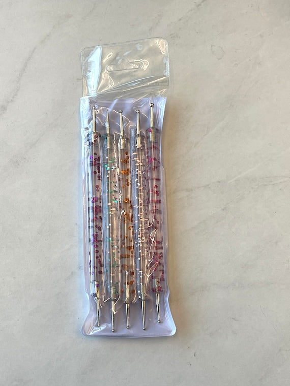 Glitter Nail Dotting Tool Set