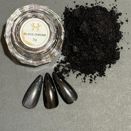 HANG Chrome Nail Powder #03 Black Chrome