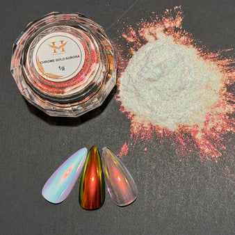 HANG Chrome Nail Powder #23 Fuchsica Aurora