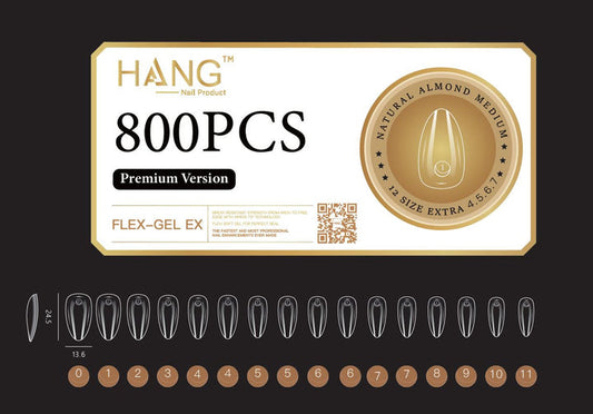HANG Flex-Gel EX Nail Tips Square Extra Long