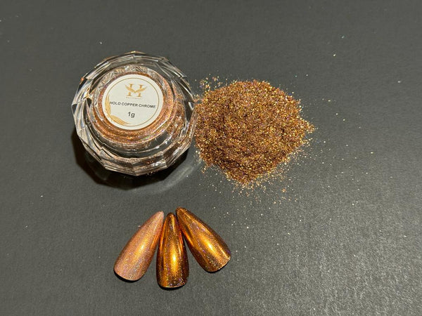 HANG #21 Holo Copper Chrome Nail Powder