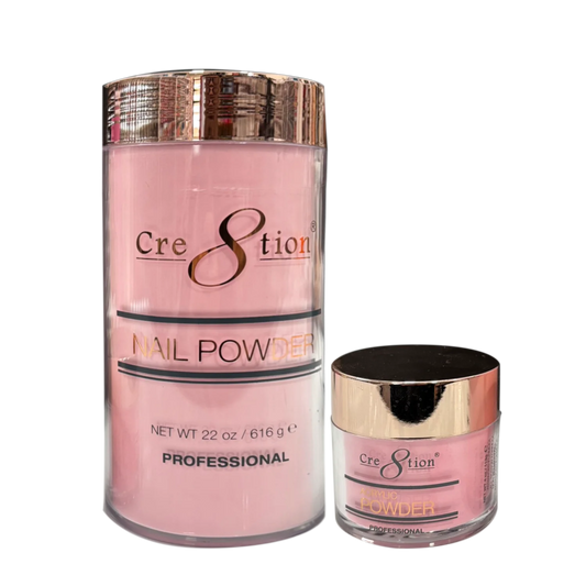 Cre8tion Acrylic Nail Powder.  Dark Pink, 16oz.