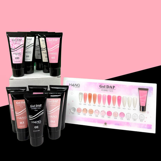 HANG 12-COLOR GEL DAP HYBRID GEL — ACRYLIC-FREE STRENGTH & STYLE -