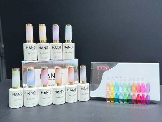 HANG ICE JELLY COLLECTION – RAINBOW SHEER GEL POLISH