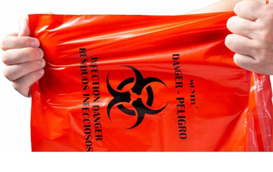 Biohazard/Hazardous Materials Disposable Bags- 5 count