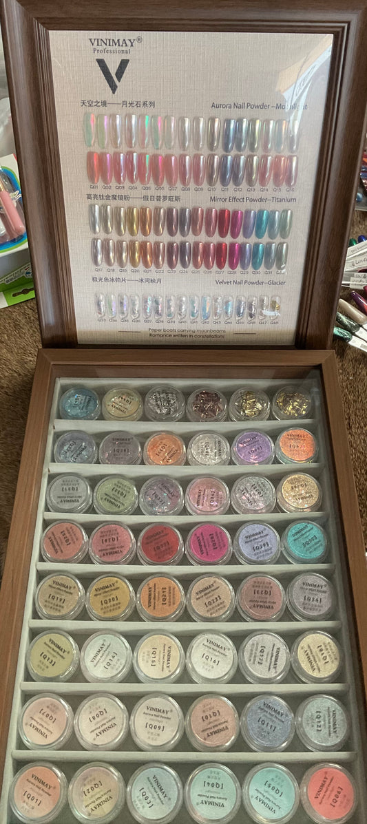 VINIMAY Chrome Powder Set- 48 Colors
